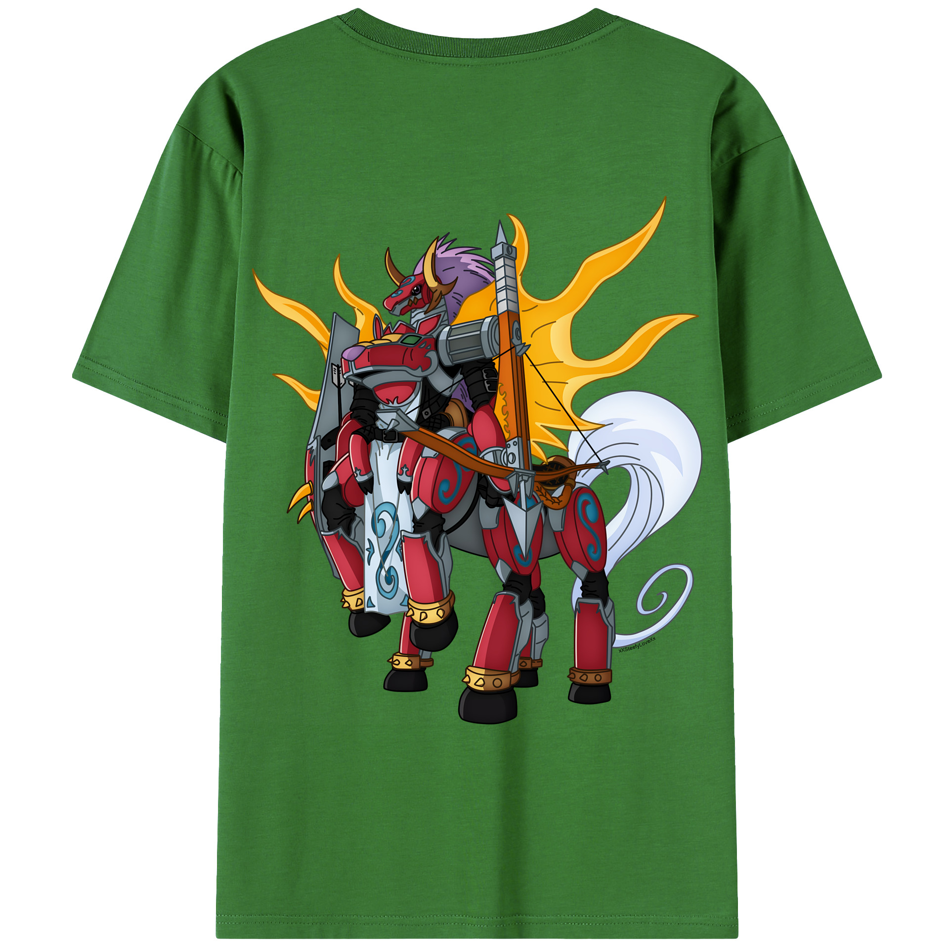 （画像用） Digimon デジタルモンスター/デジモン レディース半袖Tシャツ(バックプリント)